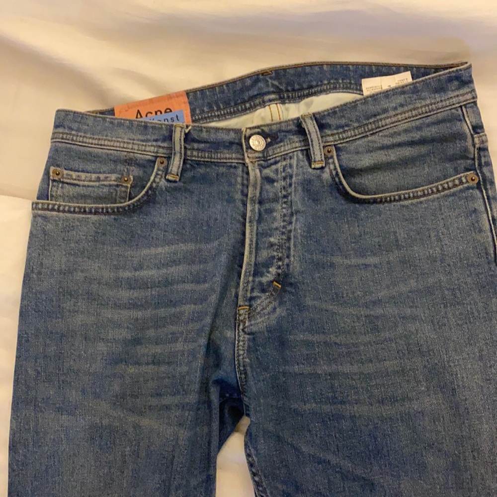 Acne studios river mid blue denim 30 32